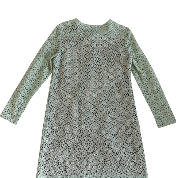Victoria Beckham For Target Shift Dress Lace Overlay Mint Green Size M - Picture 3 of 8